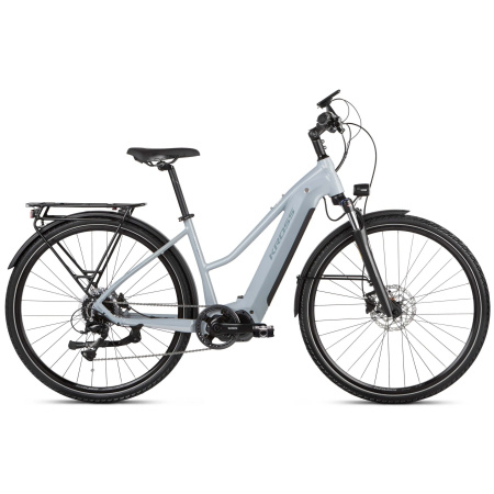 rower elektryczny trekking kross trans hybrid 4.0 damski czarny rowex